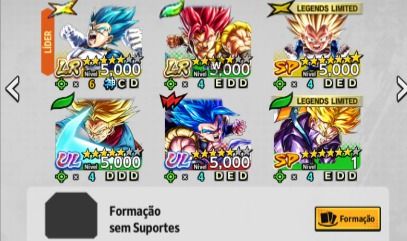 DRAGON BALL LEGENDS 2 ULTRAS 2 LEGENDS VARIOS LFS