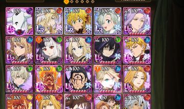 Conta 7ds grand cross com muitas coisas e collab