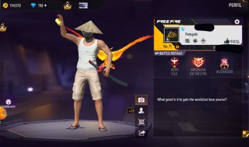 Conta de Free Fire com pass do manomax