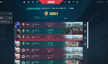 Conta pronta para o competitivo atualmente no ouro 3