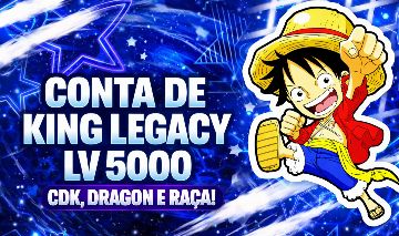 CONTA DE KING LEGACY LV 5000+ COM DRAGON CDK E ITENS RAROS