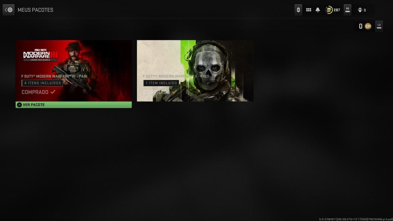 CONTA PSN COM MW3 E MW2 COMPRADO