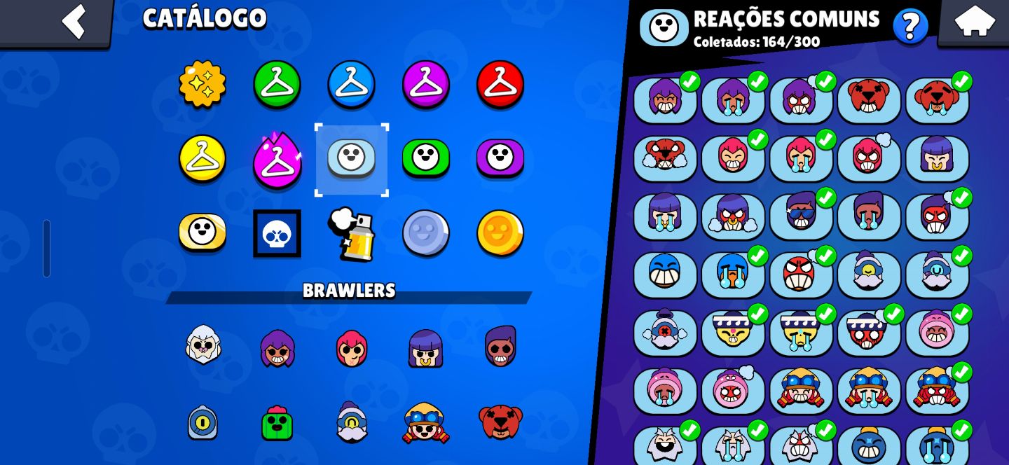 Conta Brawl Stars 84.492 Troféus + 300 Gemas + 63k Ouro + 4.500 Bling