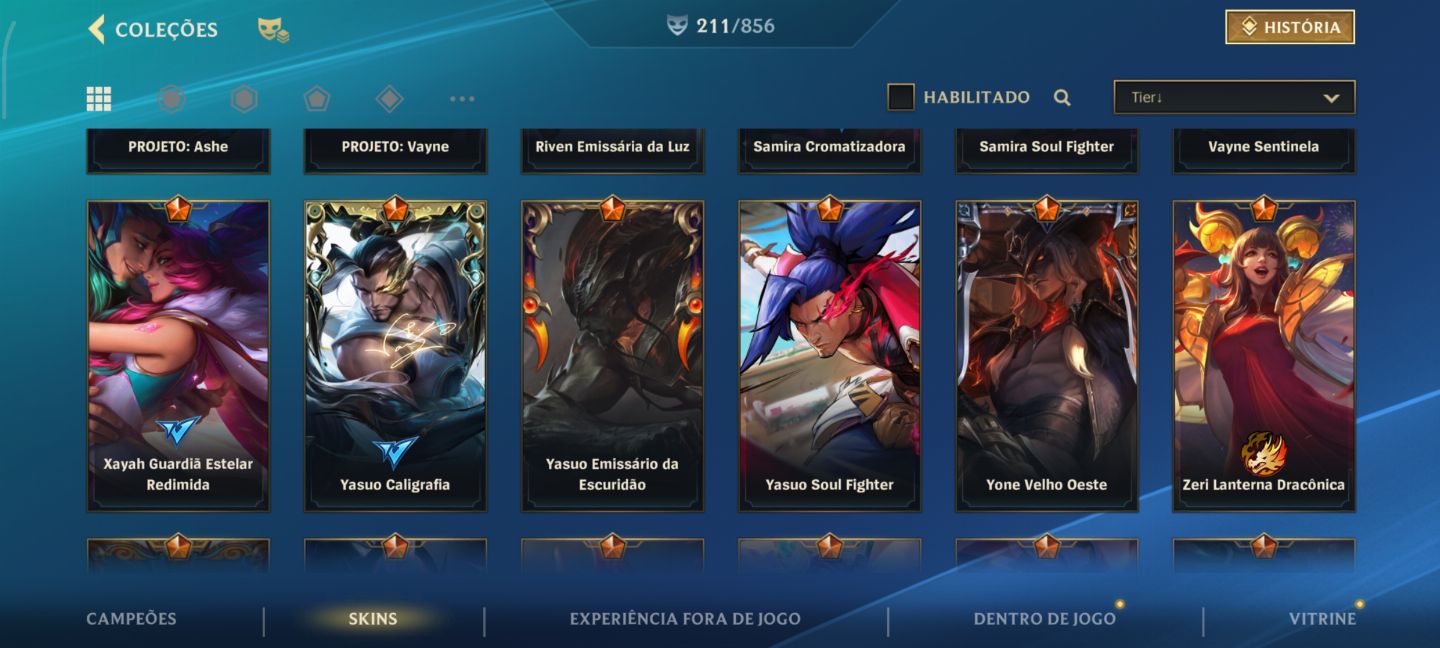 Conta Main ADC Full Champs, 220 skins/ EX Monarca|Lenda