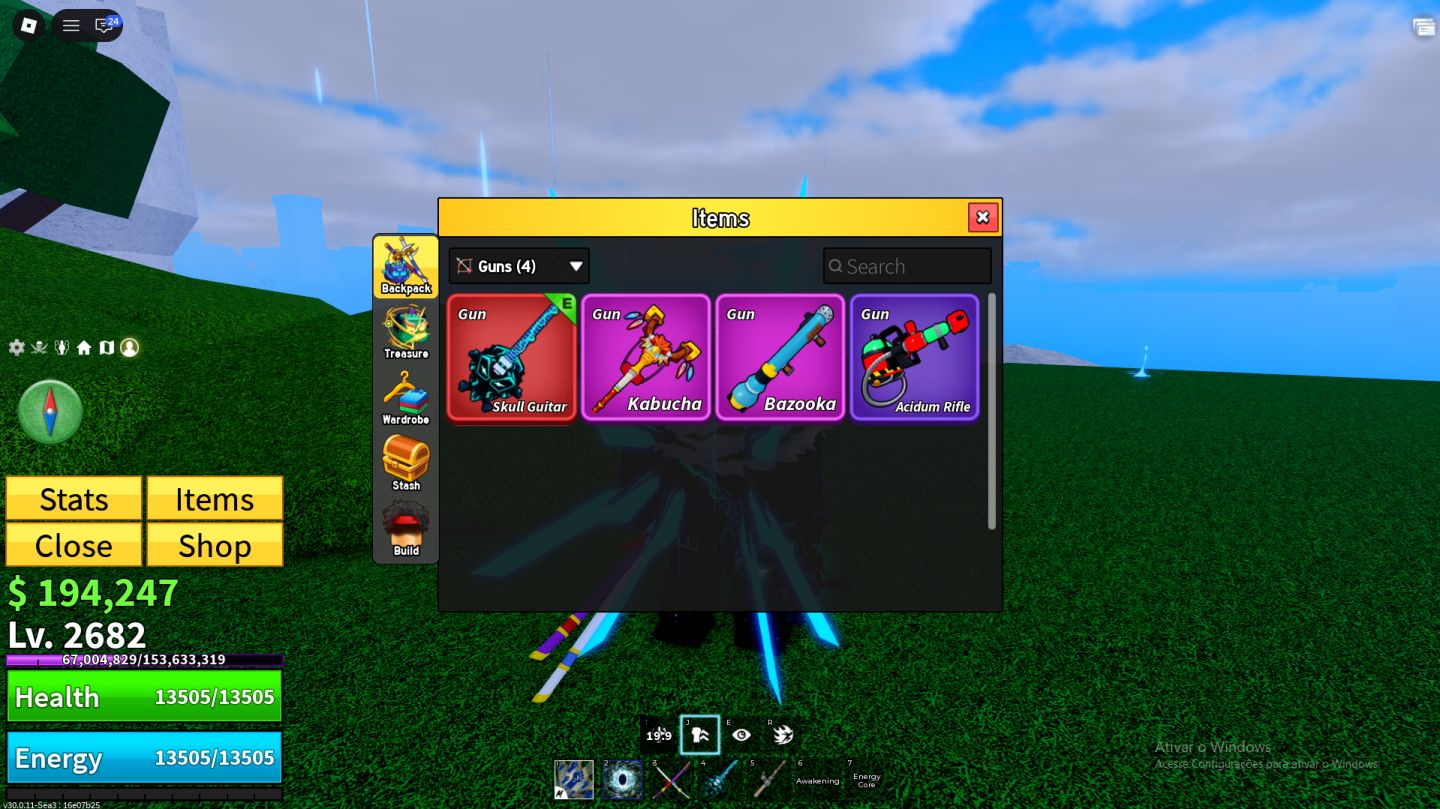Conta de Blox Fruits Completa com Portal e Buddha Permanente Raças v4 e gamepass