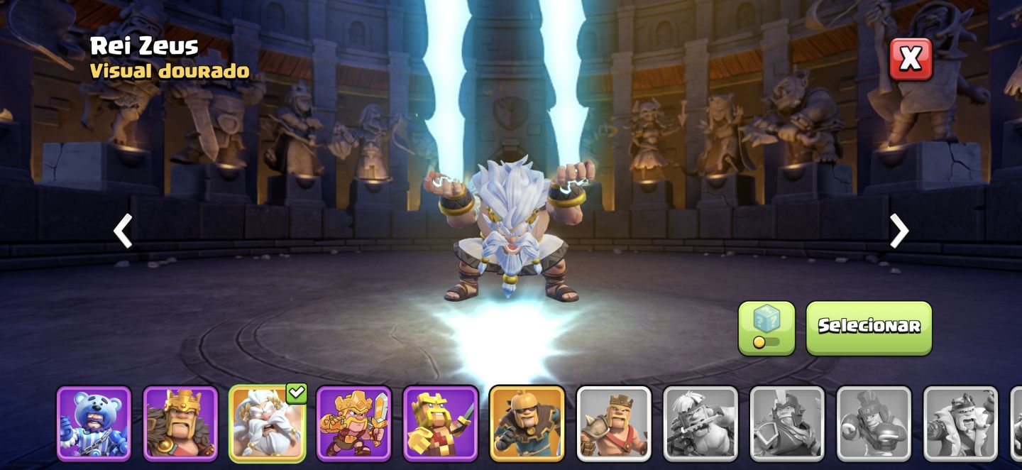Conta de clash of clã semi-full 90%