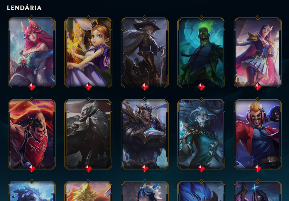 Conta LoL nivel 1080 514 skins +R$3k lol +R$400 valorant