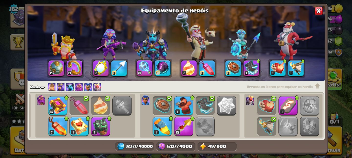 Um em dois conta de clash of clans e clash royal