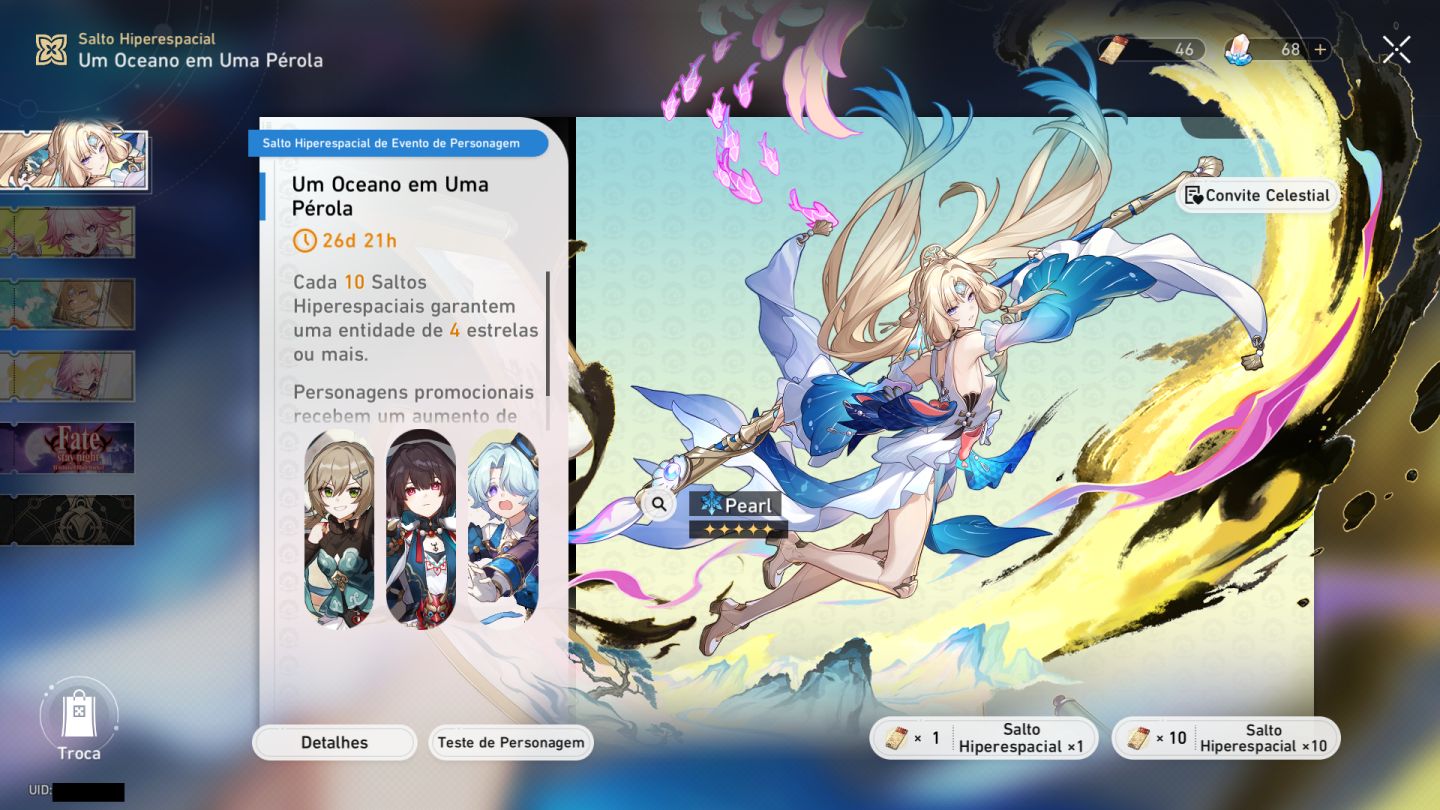 Conta de honkai star rail com aventurine E1S1!