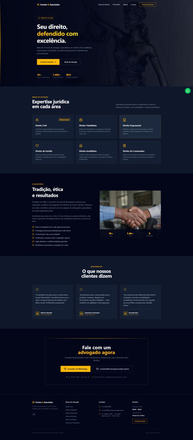 FAÇO SITES INSTITUCIONAIS