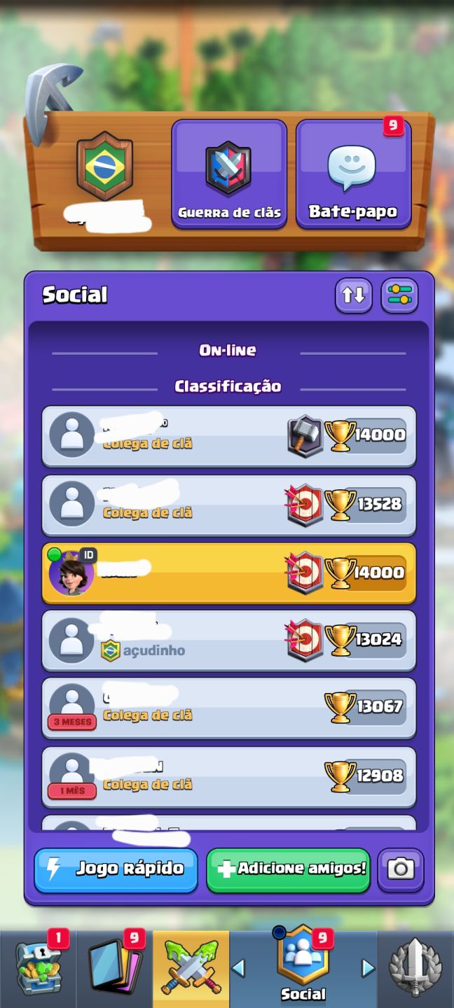 Conta de clash royale com mais 13500 de trofeus