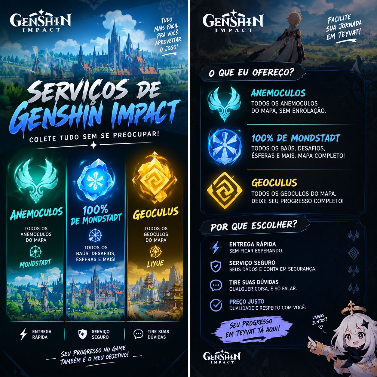 Serviços genshin