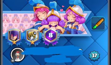 CONTA ANTIGA CLASH ROYALE COM COM EMBLEMA DE 8 ANOS!