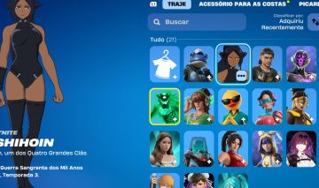 CONTA FORTNITE | COLEÇÃO BLEACH | YORUICHI + ICHIGO + RUKIA + ORIHIME. ETC