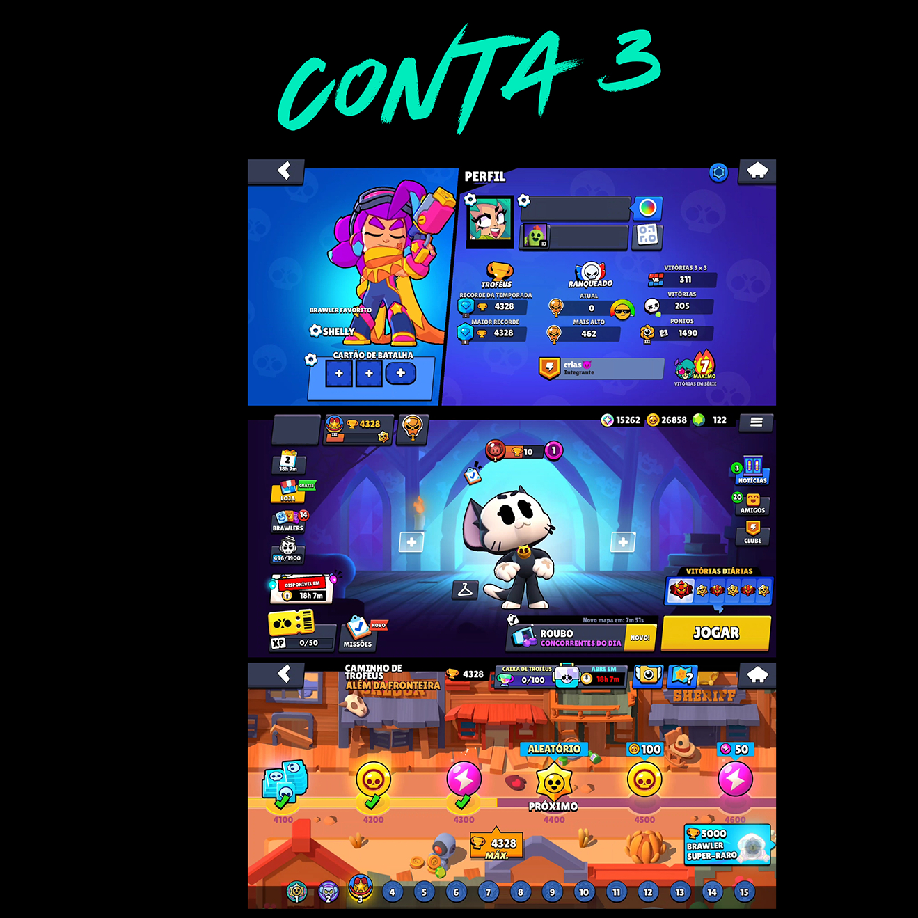 Contas Brawl Stars