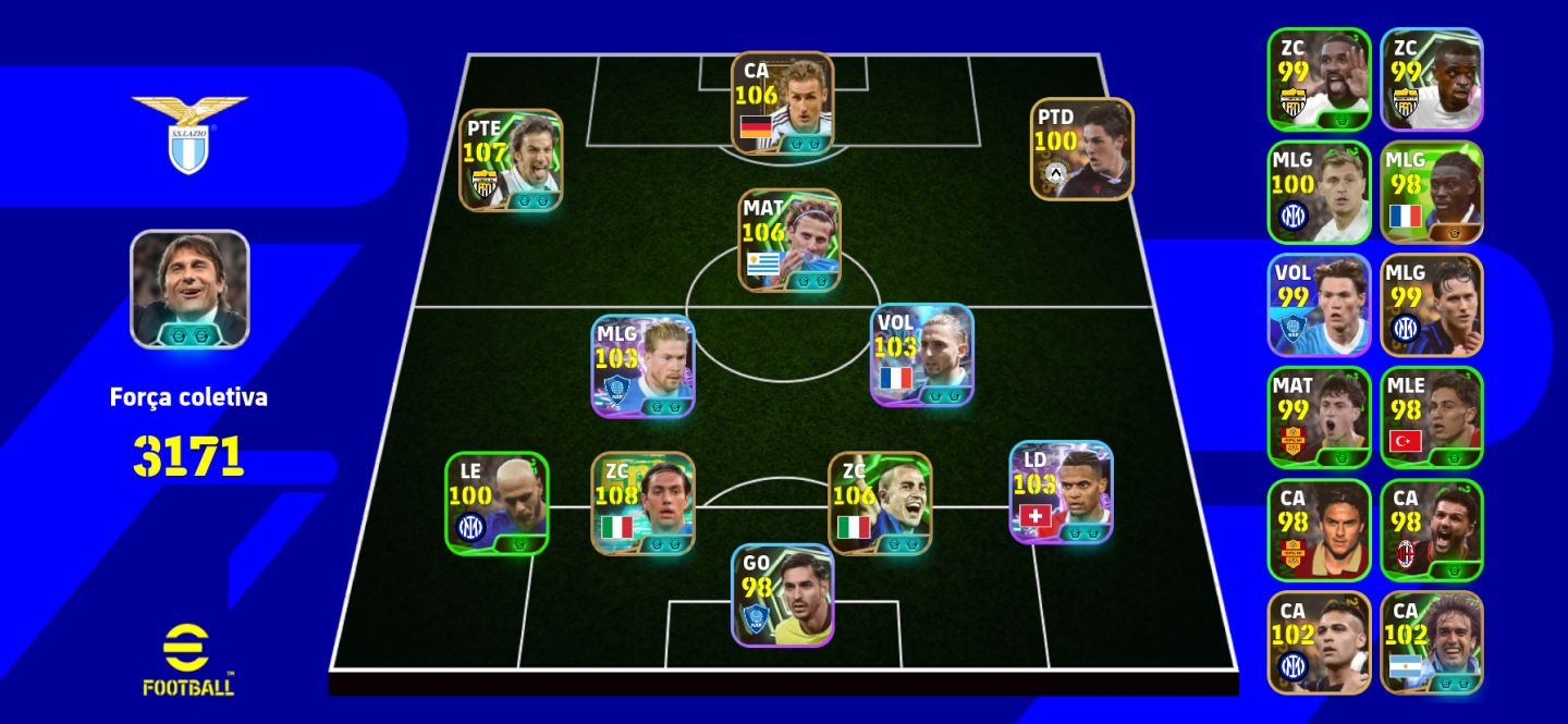 Uma conta de efootball móbile