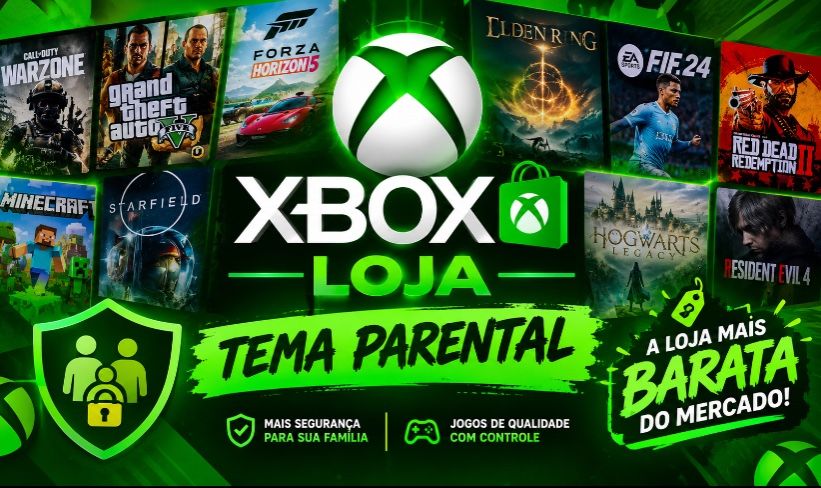 [O Mais Barato] Jogos xbox método parental - Xbox one e é series