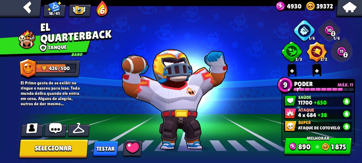 Conta de Brawl Stars com 40k de Troféus e muitas Skins e Recursos!!