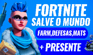 AJUDA SERVIÇO FORTNITE SALVE O MUNDO ( RESISTÊNCIA, MISSÕES, RECURSOS ) + BRINDE