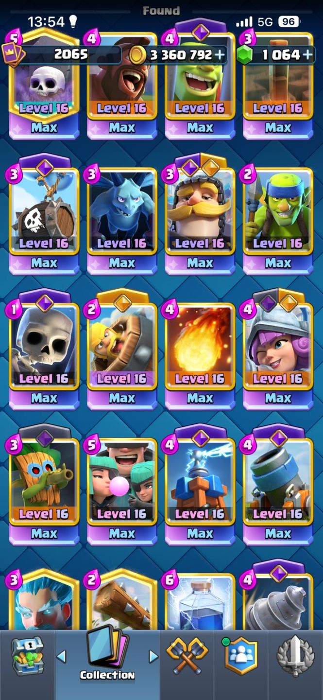 Conta de Clash Royale UPADA