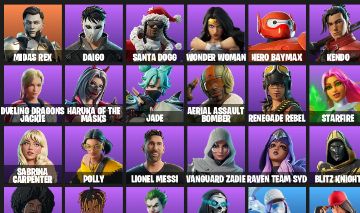 36 Skins | Catwoman, Joker, Poison Ivy, Midas Rex e Messi