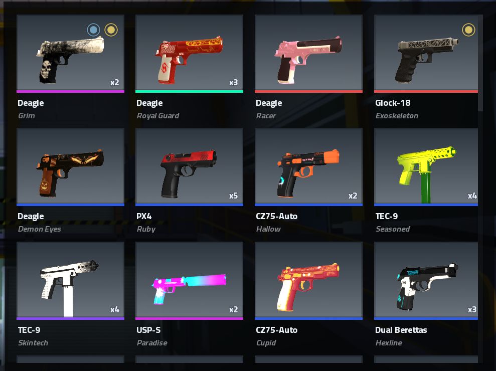 CONTA COUNTER BLOX (ROBLOX) COM VÁRIAS SKINS HIGH TIER (LEIA)
