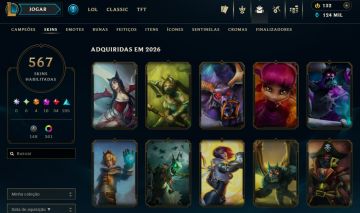 CONTA DE 2012 COM + DE 500 SKINS