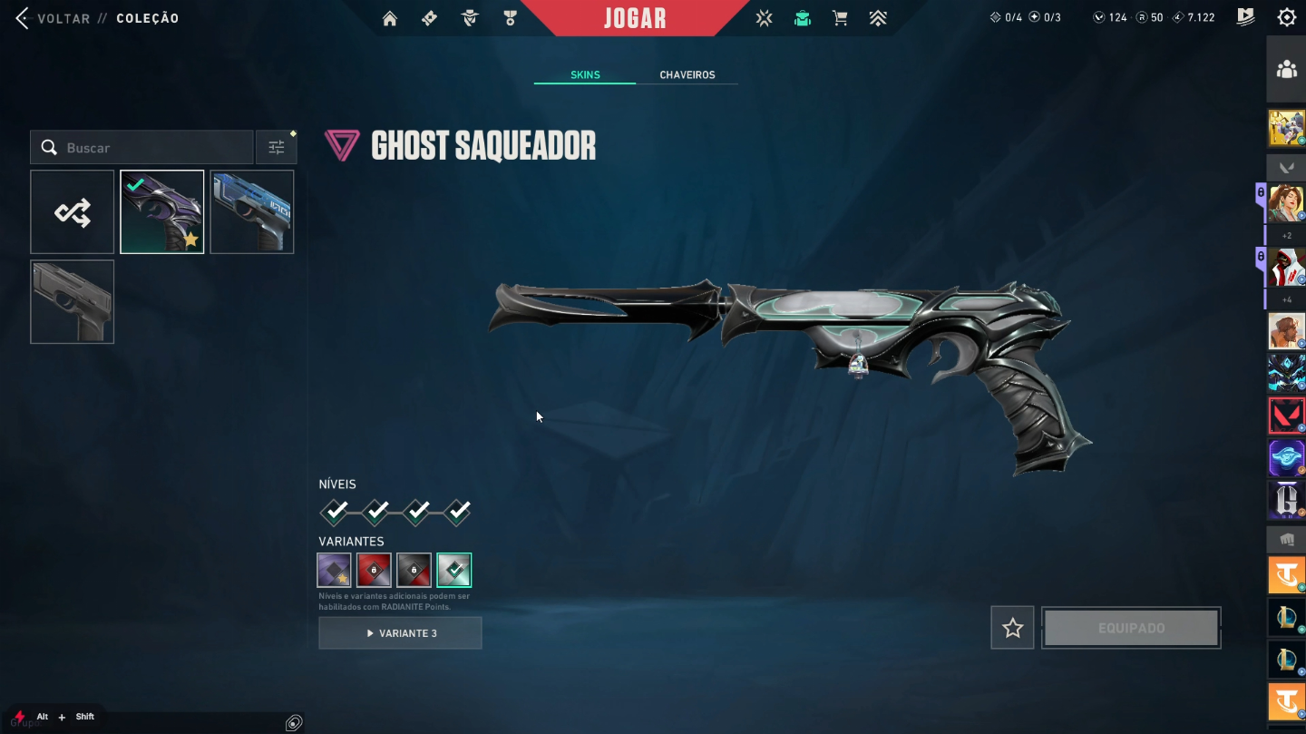 Conta Valorant com Xenocaçadora e muitas skins