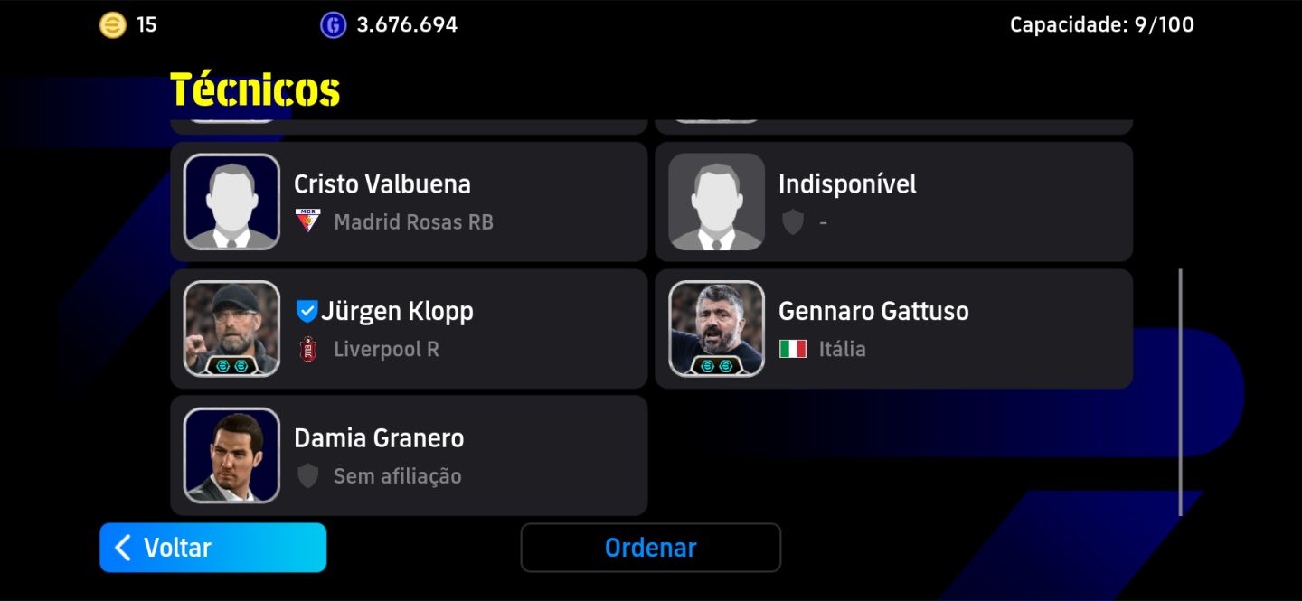 Conta de efootball Meta 2027