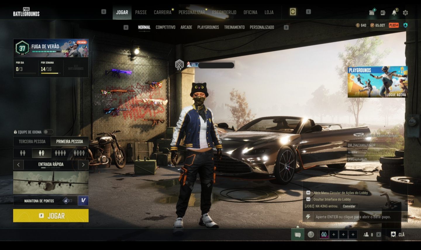 CONTA PUBG ARMAS PREGRESSIVA RARAS PERSONAGEM RAROS CONTA INSANA