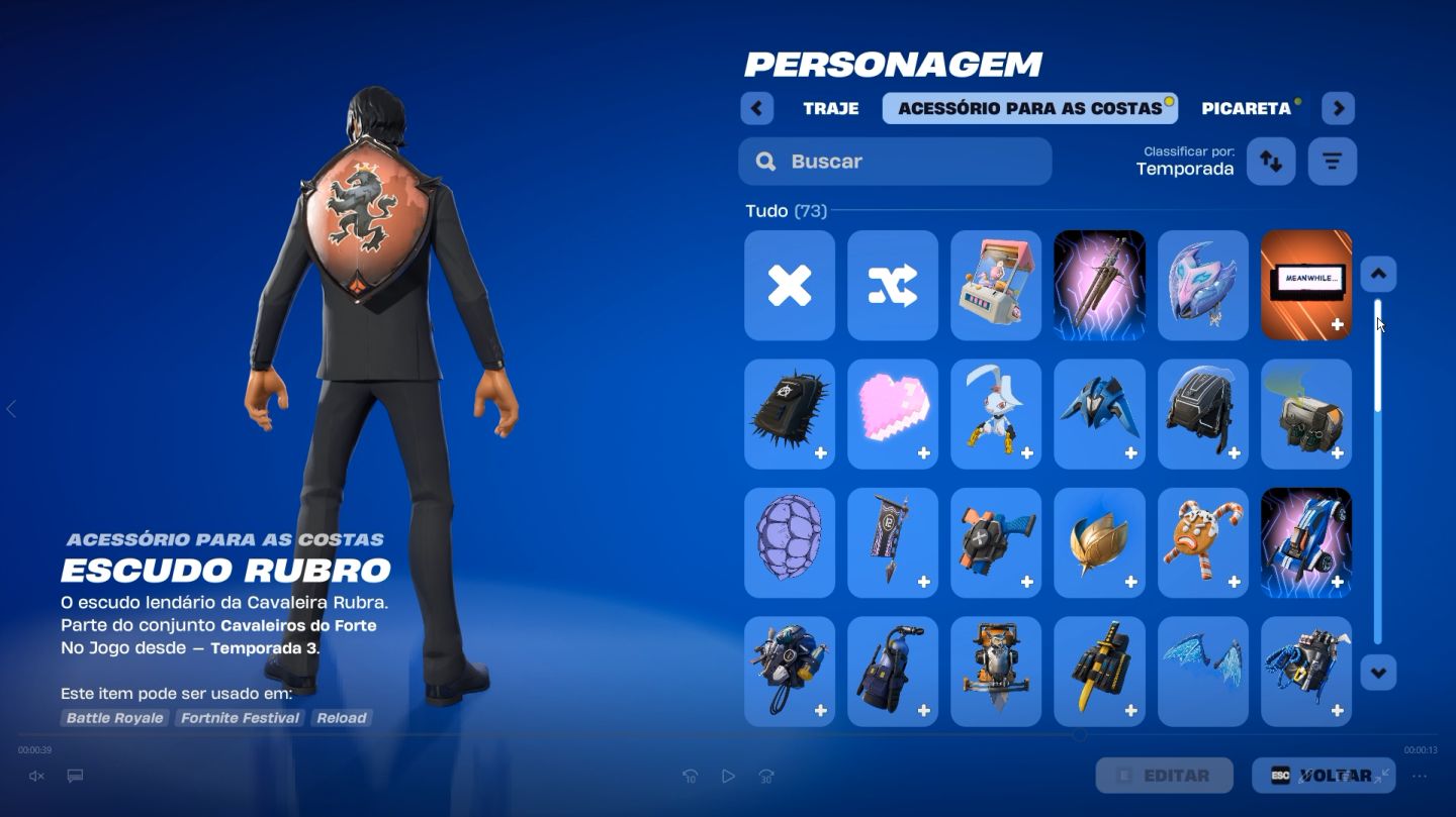 Conta Fortnite OG Season 3 com várias skins