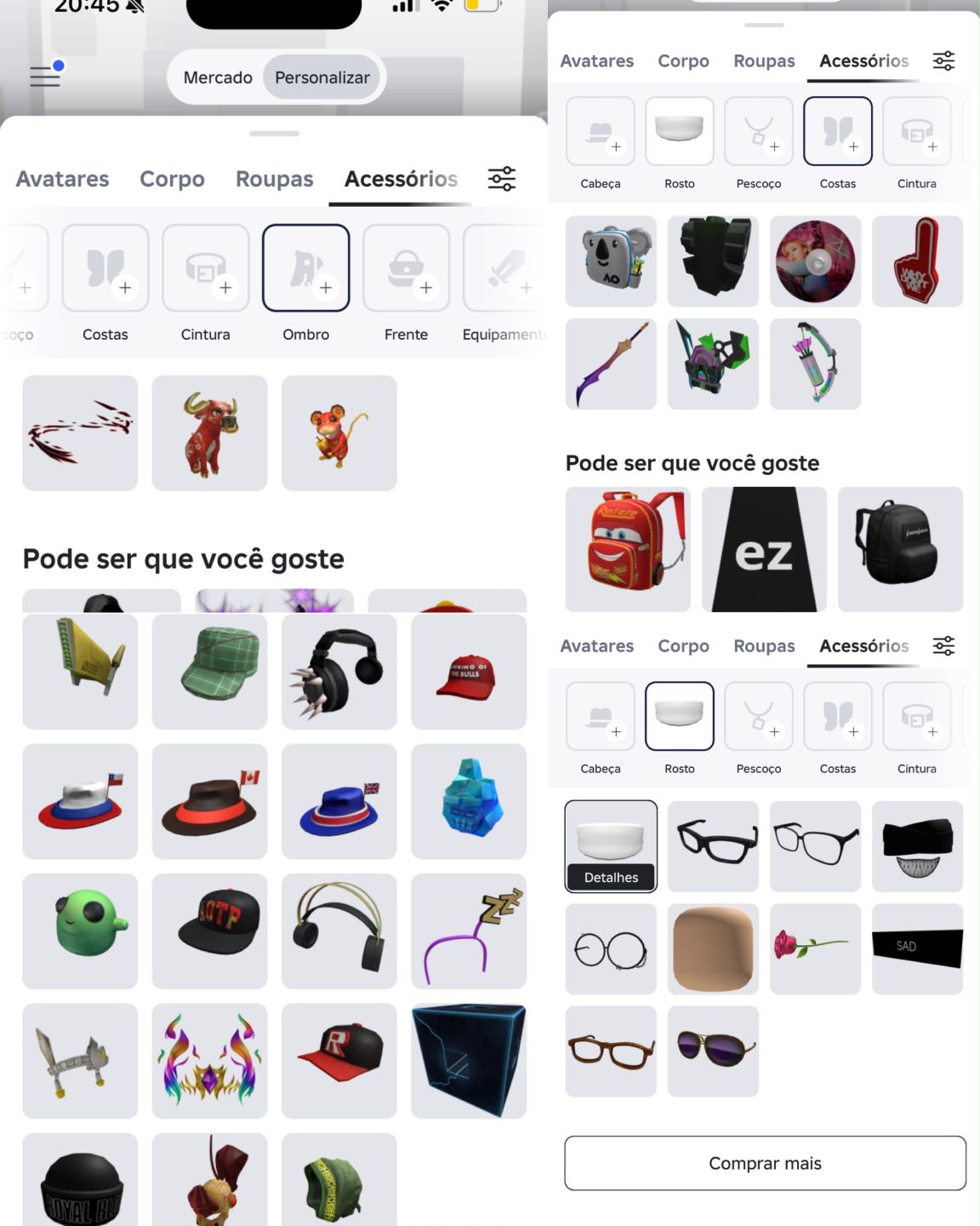 CONTA DE ROBLOX INVENTARIO AVALIADO EM 2.2K DE ROBUX