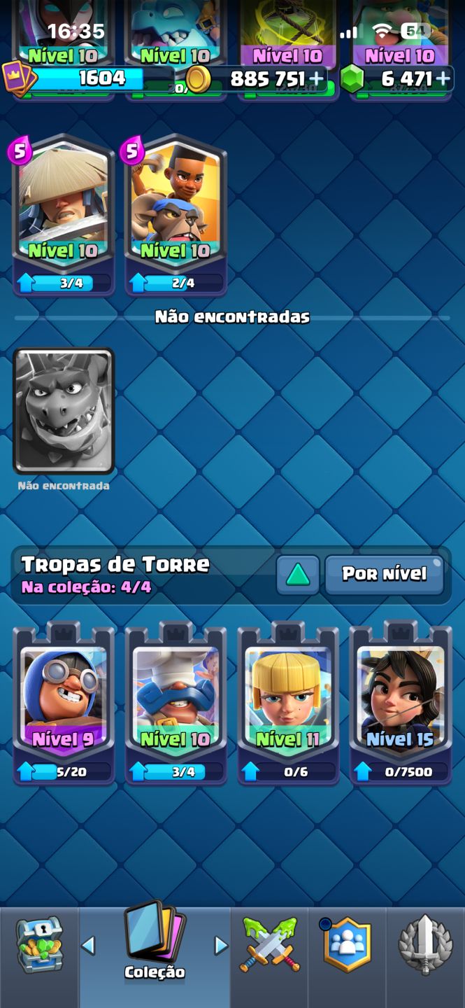 Conta Clash Royale 11k+ com emotes raros e cheia de recursos
