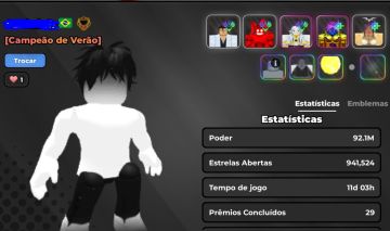 CONTA END GAME ANIME WARRIORS 3 (ROBLOX)