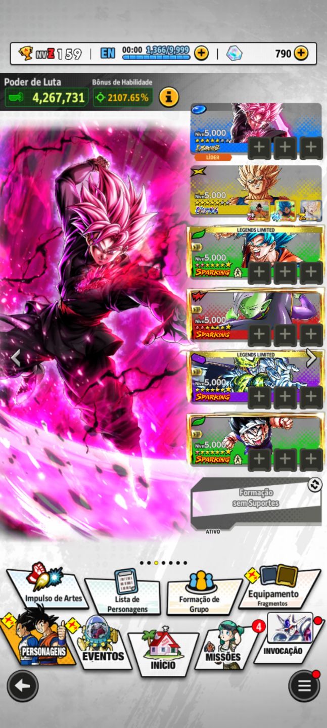 CONTA DB LEGENDS COM VARIOS ULTRAS