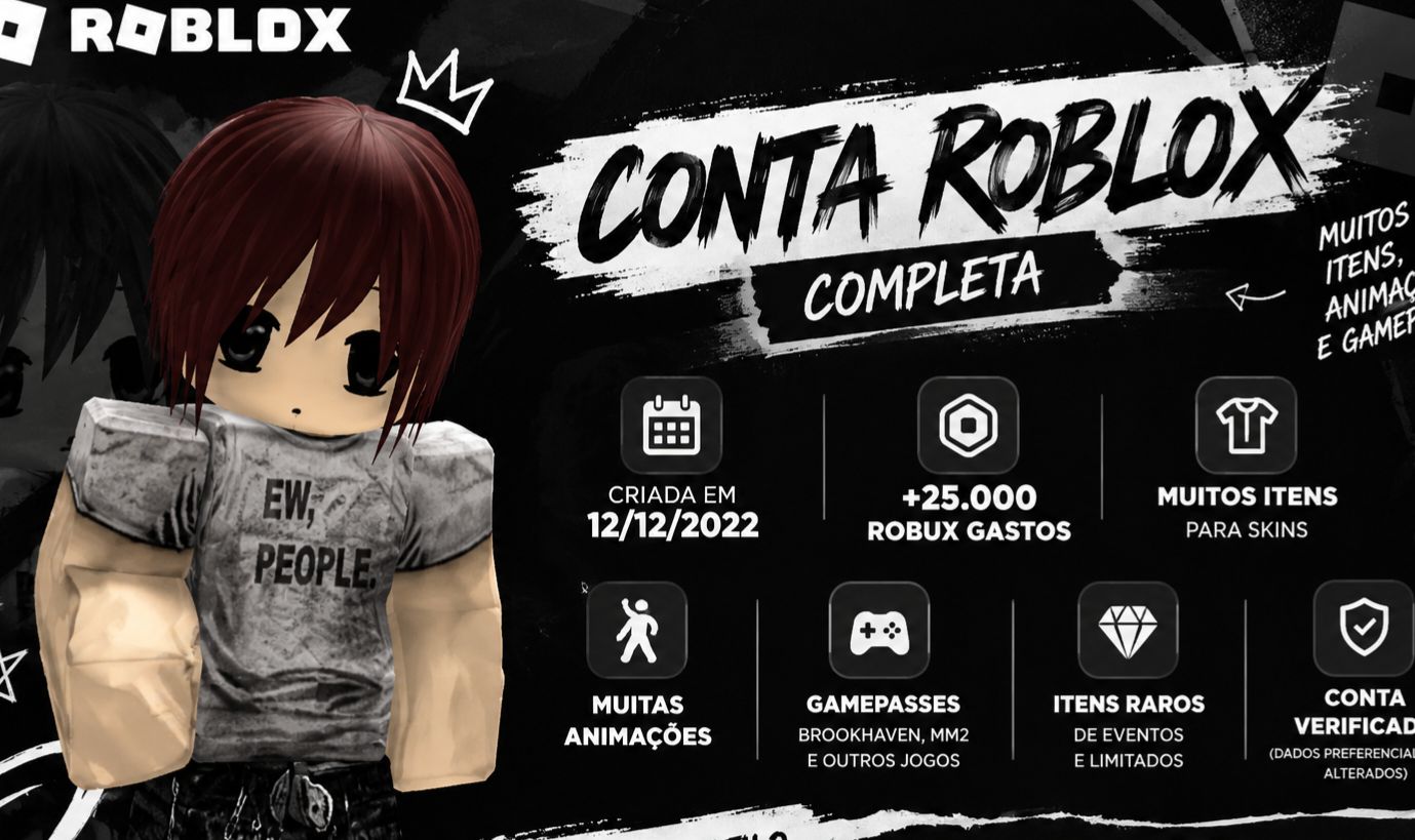 ROBLOX | +25K ROBUX GASTOS | ITENS RAROS | GAMEPASSES | ANIMAÇÕES | CONTA 2022