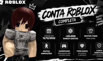 ROBLOX | +25K ROBUX GASTOS | ITENS RAROS | GAMEPASSES | ANIMAÇÕES | CONTA 2022