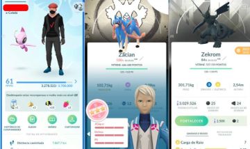 CONTA POKEMON GO LEVEL 61 | 190 LENDARIO | 152 BRILHANTE | ZACIAN E MEWTWO IV100