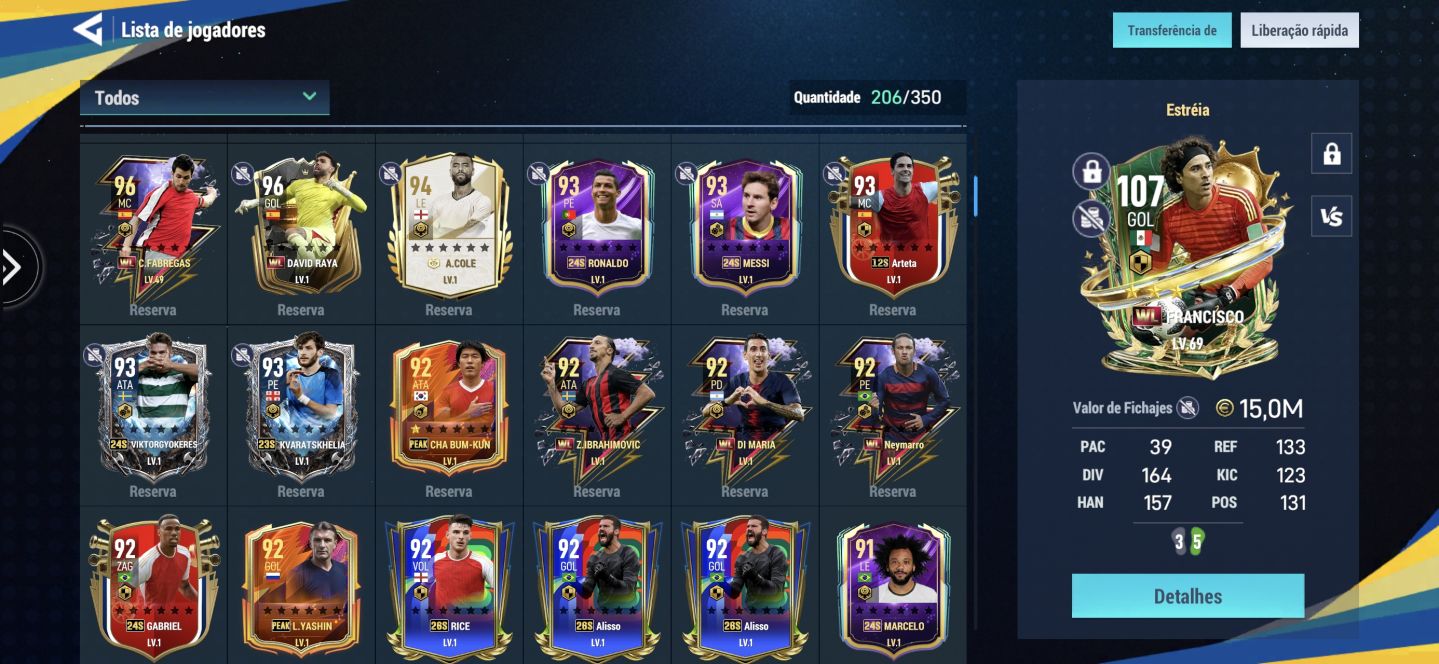Conta Football Dream Bea Pro INSANA FULL PERSONAGENS LENDÁRIOS