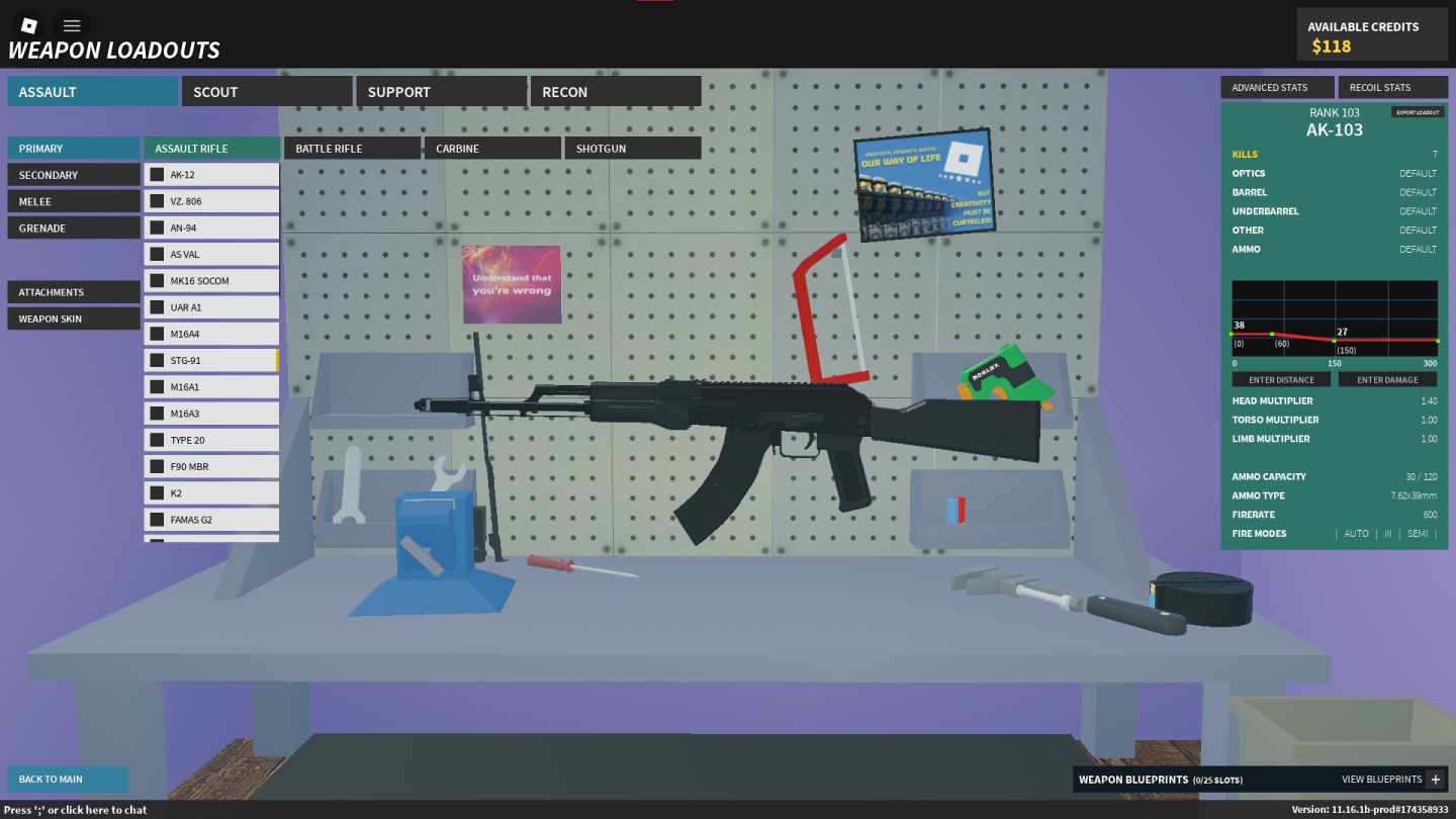 CONTA DE PHANTOM FORCES LVL 116 COM C7A2 E MAIS PREBUYS!