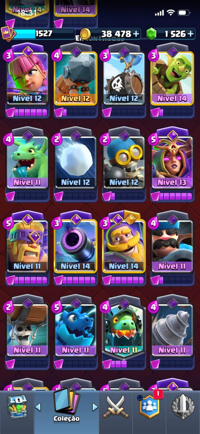 CONTA DE CLASH ROYALE ARENA 23