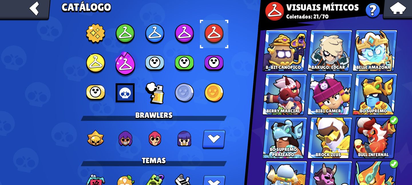 CONTA TOP DE BRAWL STARS COM 80K DE TROFÉUS E FAMA SOLAR