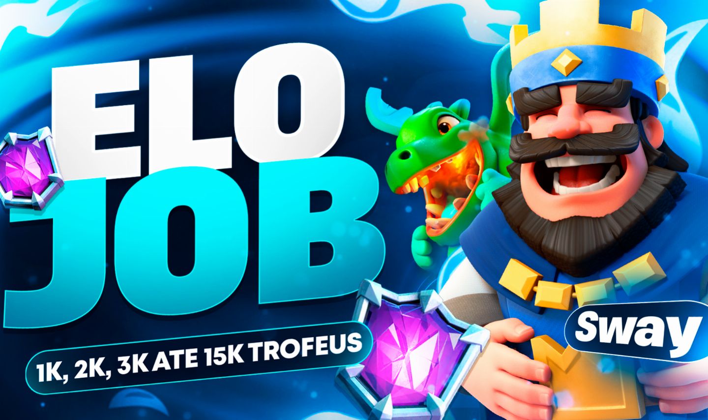 CLASH ROYALE! SERVIÇO DE UP DE CONTA > 1K, 2K, 3K ATÉ 15K TROFÉUS (100% SEGURO).