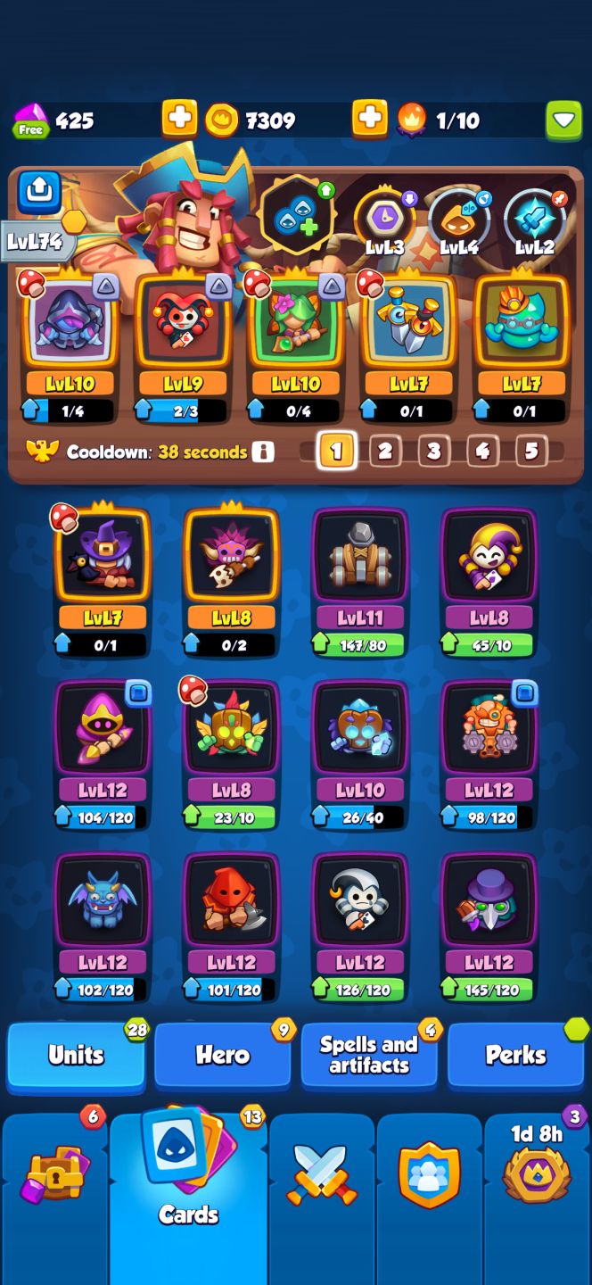 Conta Rush Royale 1153% de crítico