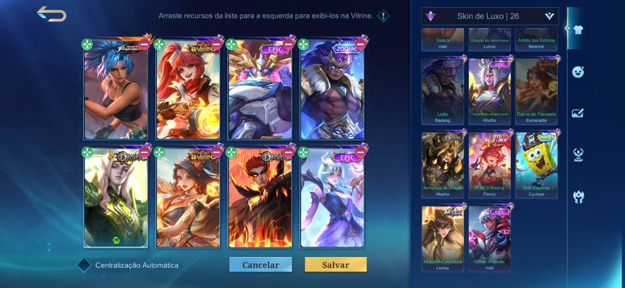 MOBILE LEGENDS | 244 SKINS | COLECIONADOR RENOMADO V | BLAZING, ZODIAC E MAIS!