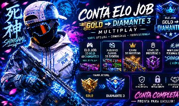 Conta smurf cod B.O 7 , level 45 do prestigio 1 , com várias camus , Rank Dima 3