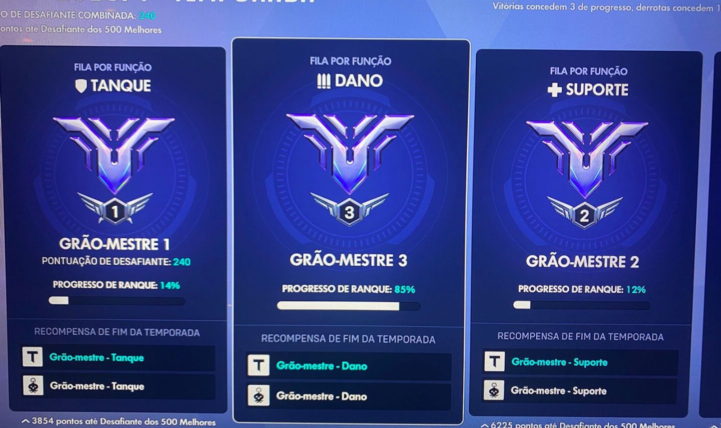 TRIPLE GM | TANK SUPP DPS| TROCA DE NOME GRÁTIS | ACESSO TOTAL