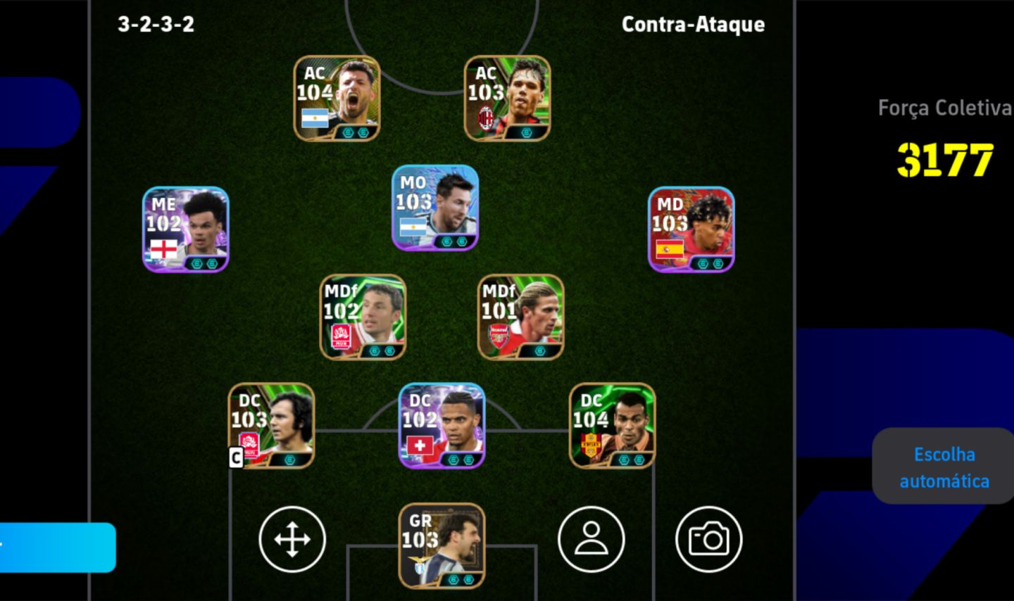 Conta efootball 3177 de força