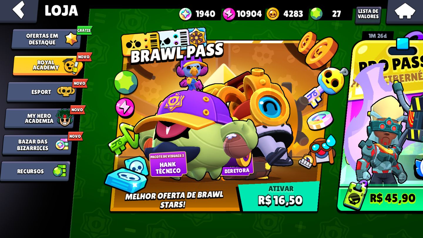 CONTA BRAWL STARS | 57K+ TROFÉUS | 21 BRAWLERS LVL 11 | CONTA 2019