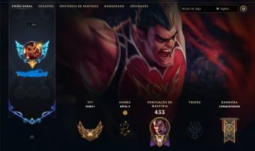 Conta Lol LVL 321 com skins
